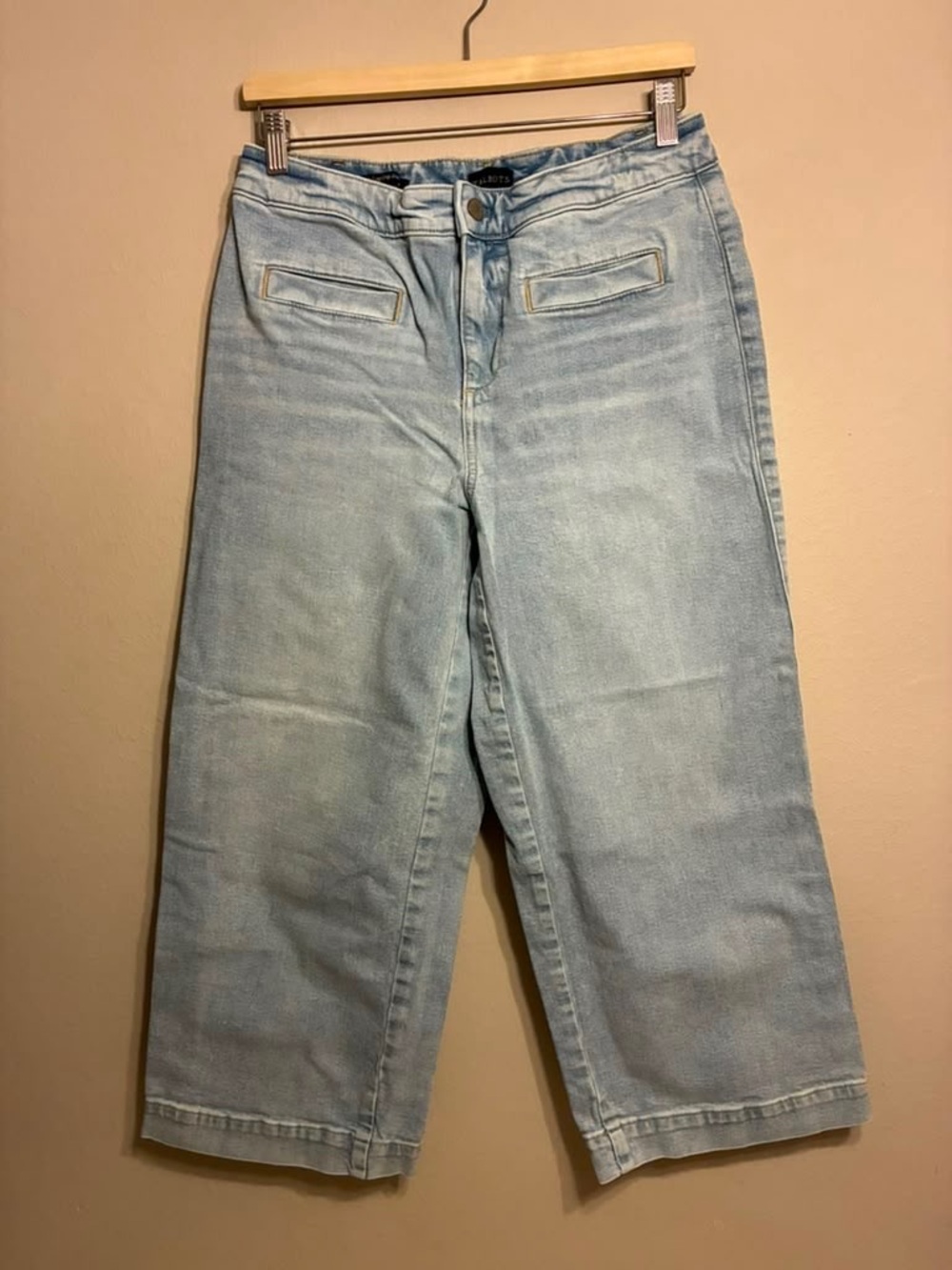 Talbots Wide Leg Crop Light Wash Women’s Jeans Size 8